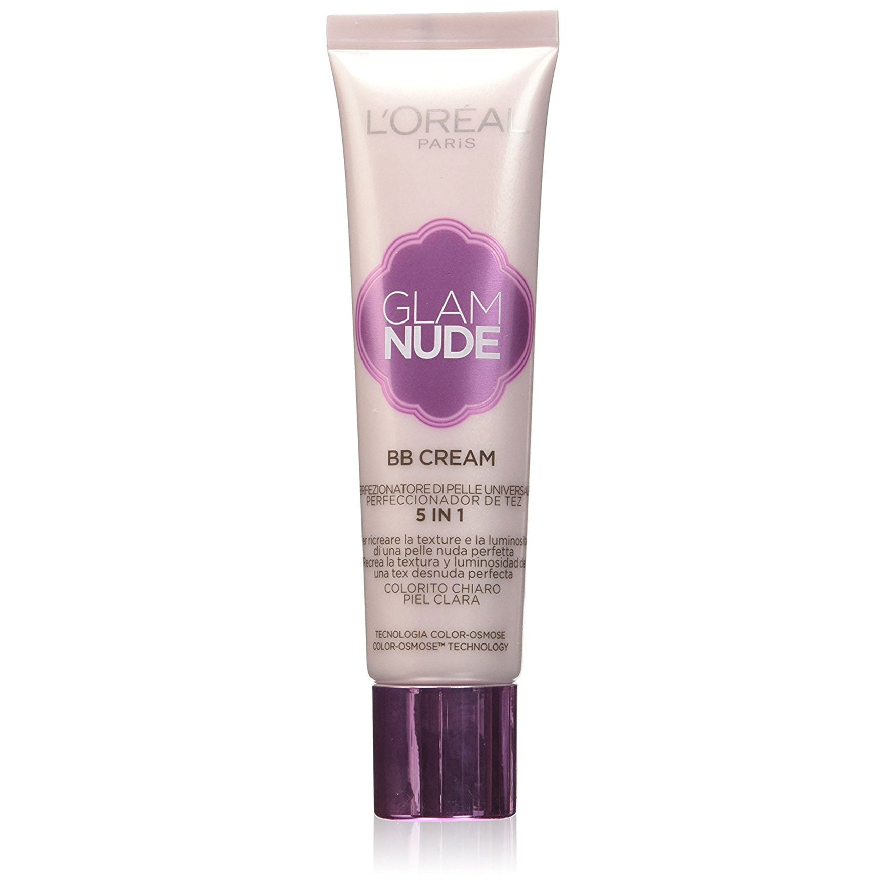 L'OREAL GLAM NUDE BB CREAM 5 IN 1 LIGHT - Tre Pi Profumerie