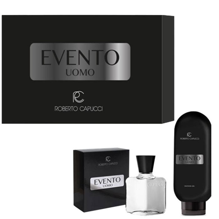 CAPUCCI EVENTO UOMO COFANETTO EDT 100 ML + SHOWER GEL 400 ML - Tre Pi Profumerie