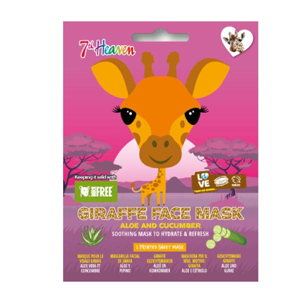 7TH HEAVEN MASCHERA VISO GIRAFFE ALOE E CETRIOLO - Tre Pi Profumerie