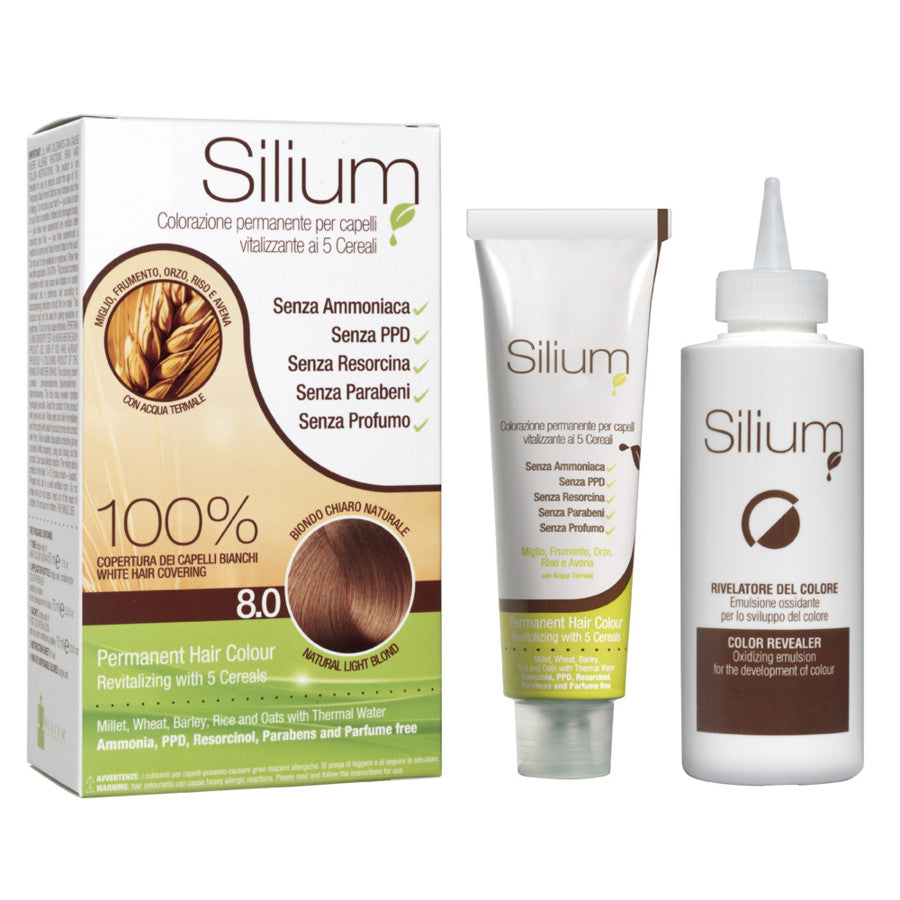 SILIUM COLORAZIONE CREMA BIONDO CHIARO NATURALE 8.0 - Tre Pi Profumerie