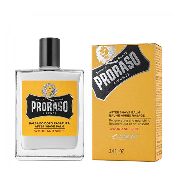 PRORASO WOOD AND SPICE BALSAMO DOPO RASATURA 100 ML - Tre Pi Profumerie