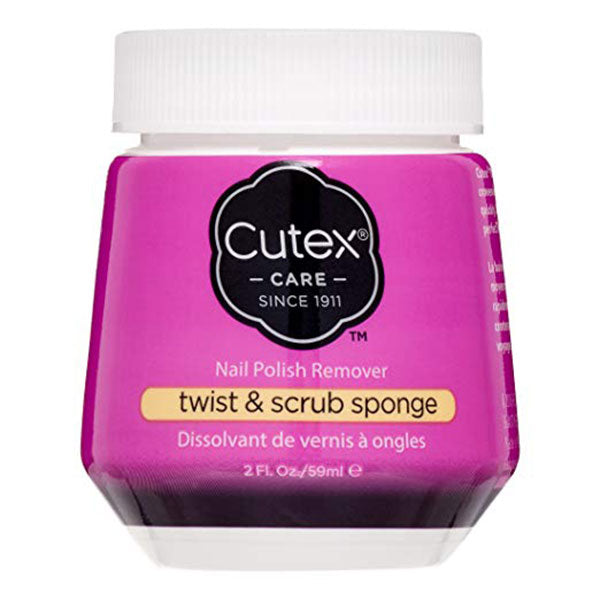 CUTEX CARE NAIL POLISH REMOVER TWIST&SCRUB SPONGE 59 ML - Tre Pi Profumerie