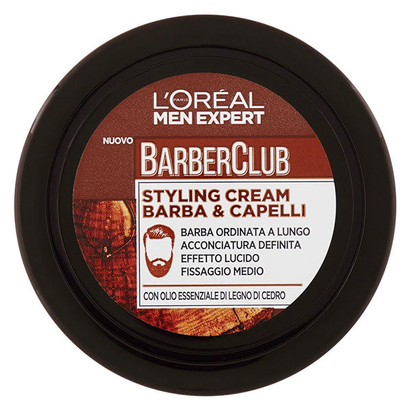 L'OREAL MEN EXPERT BARBER CLUB STYLING CREAM 75 ML - Tre Pi Profumerie
