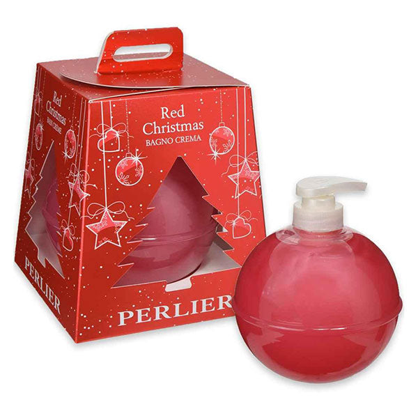 PERLIER RED CHRISTMAS BAGNO CREMA 500 ML - Tre Pi Profumerie
