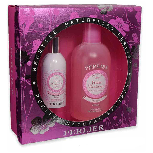 PERLIER COFANETTO FRESIA PROFUMO 100 + BAGNO SCHIUMA 500 2020 - Tre Pi Profumerie