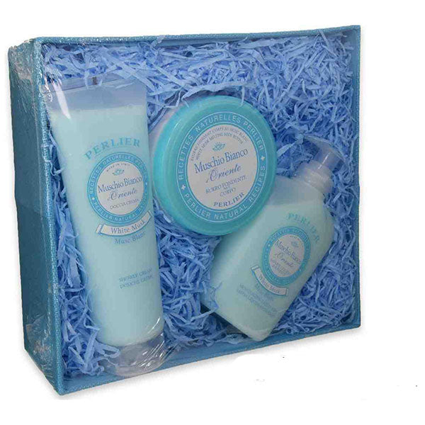 PERLIER COFANETTO MUSCHIO BIANCO 3 PEZZI 2020 - Tre Pi Profumerie