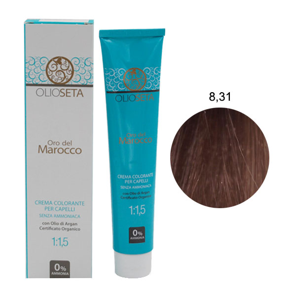 OLIOSETA ORO DEL MAROCCO TINTURA BIONDO CHIARO BEIGE 8.31 - Tre Pi Profumerie