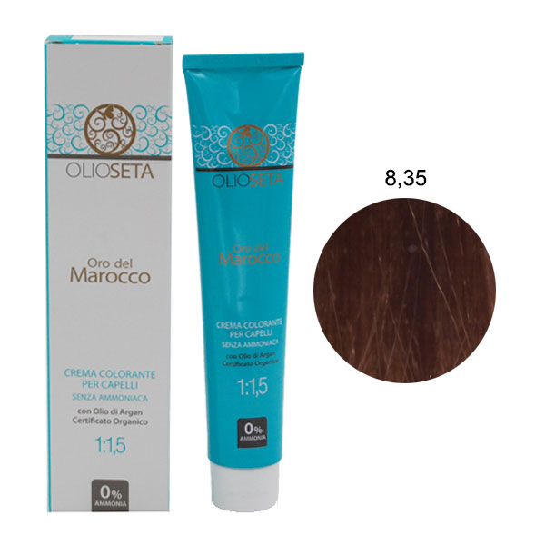 OLIOSETA ORO DEL MAROCCO TINTURA BIONDO CHIARO TABACCO 8.35 - Tre Pi Profumerie