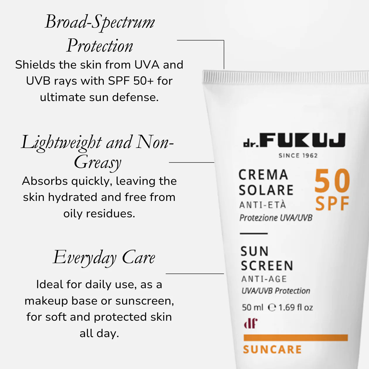 Dr.Fukuj Crema Solare Anti-età SPF 50+