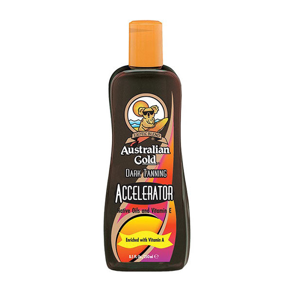 AUSTRALIAN GOLD ACCELERATOR DARK TANNING VITAMIN A 250 ML - Tre Pi Profumerie