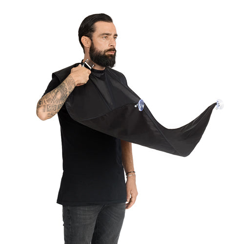 LABOR PRO BEARD APRON MANTELLA DA TAGLIO DA BARBA NERA - Tre Pi Profumerie