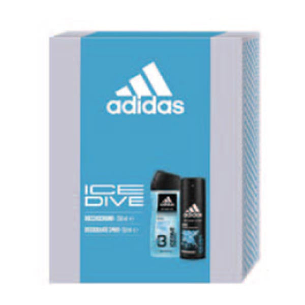 ADIDAS COFANETTO ICE DIVE DEODORANTE + SHOWER GEL 250 ML - Tre Pi Profumerie