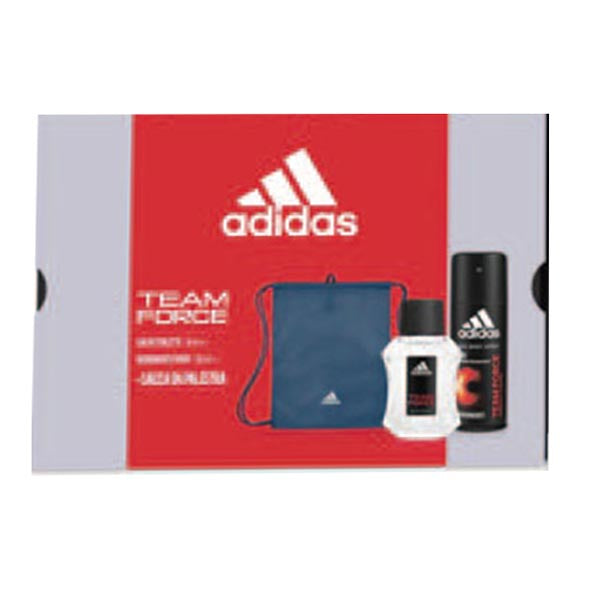 ADIDAS COFANETTO TEAM EDT 50 ML + DEODORANTE + SACCA - Tre Pi Profumerie