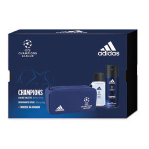 ADIDAS COFANETTO UEFA8 EDT 50 ML + DEODORANTE + SACCA - Tre Pi Profumerie