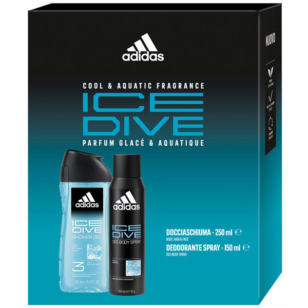 ADIDAS COFANETTO ICE DIVE U DEO150+GS250 - Tre Pi Profumerie
