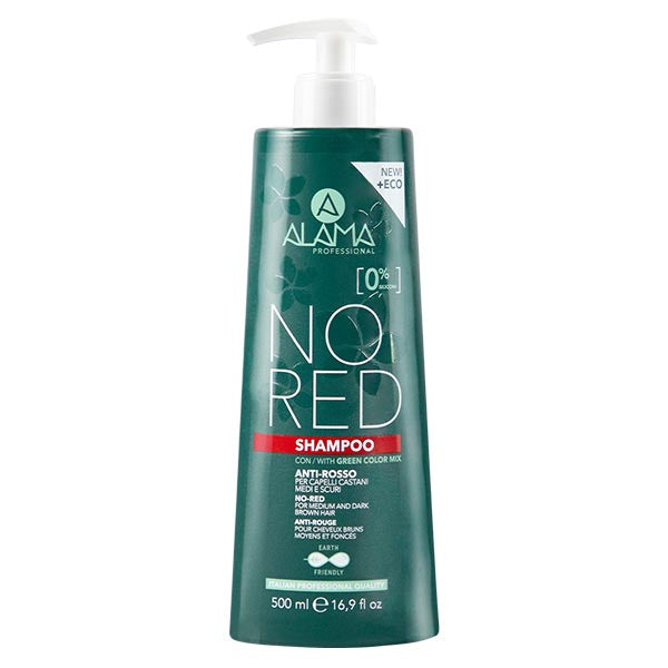 ALAMA NO RED SHAMPOO ANTI-ROSSO CAPELLI CASTANI 500 ML - Tre Pi Profumerie