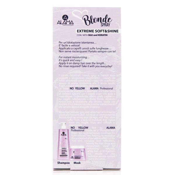 ALAMA NO YELLOW BLONDE SPRAY ESTREME SOFT E SHINE 100 ML - Tre Pi Profumerie
