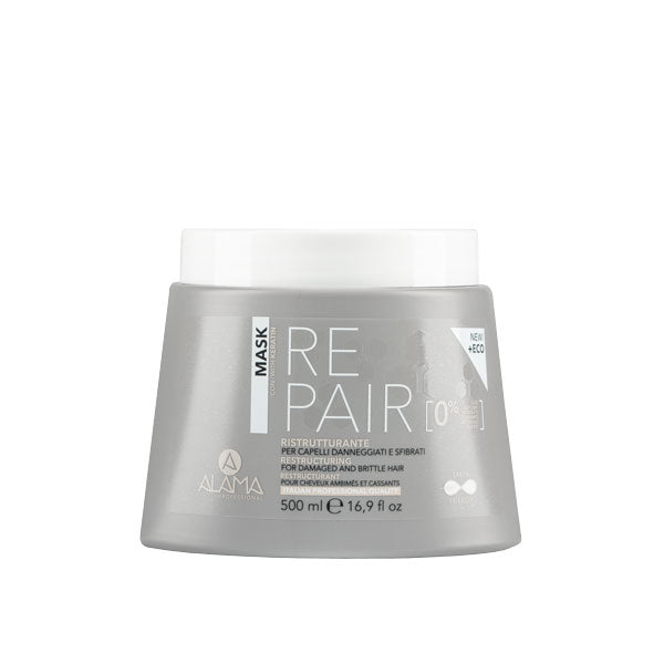 ALAMA REPAIR MASCHERA RISTRUTTURANTE CAPELLI SFIBRATI 500 ML - Tre Pi Profumerie