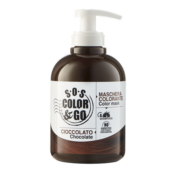ALAMA SOS COLOR & GO MASCHERA COLORANTE CIOCCOLATO 300 ML - Tre Pi Profumerie