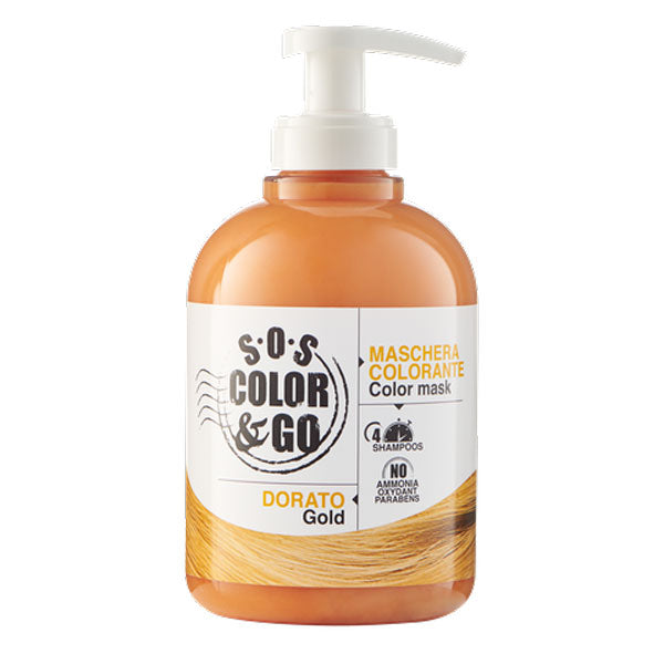 ALAMA SOS COLOR & GO MASCHERA COLORANTE DORATO 300 ML - Tre Pi Profumerie