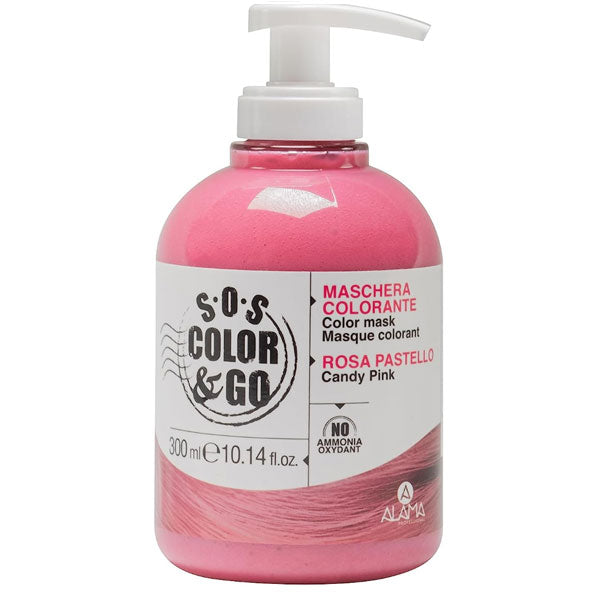 ALAMA SOS COLOR & GO MASCHERA COLORANTE ROSA 300 ML - Tre Pi Profumerie