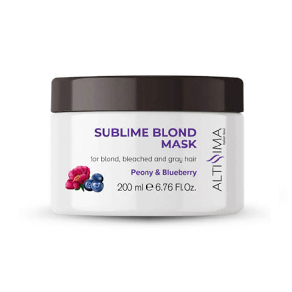 ALTISSIMA MASCHERA CAPELLI SILVER PEONIA E MIRTILLO 200 ML - Tre Pi Profumerie