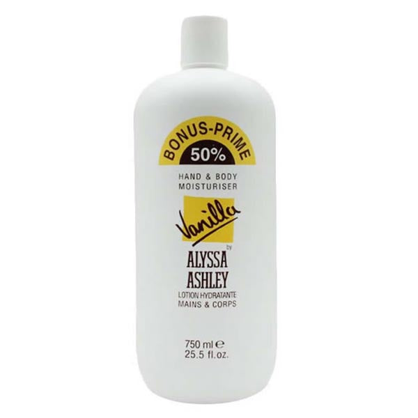 ALYSSA ASHLEY MOISTURISING VANILLA BODY LOTION 750 ML - Tre Pi Profumerie
