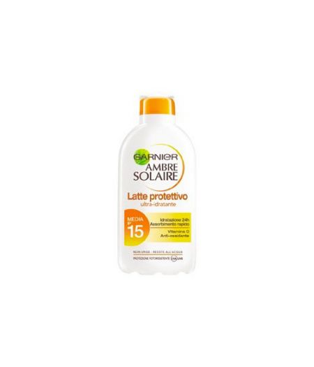 GARNIER AMBRE SOLAIRE LATTE U/IDRAT IP15 200 M - Tre Pi Profumerie