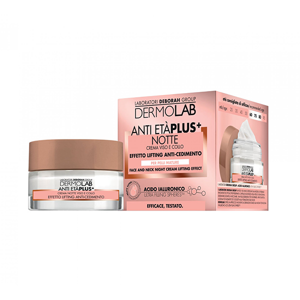 DERMOLAB ANTI ETA PLUS + CREMA VISO E COLLO NOTTE 50 ML - Tre Pi Profumerie