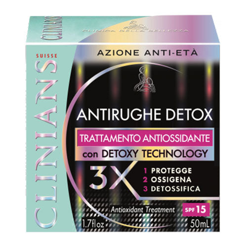 CLINIANS ANTIRUGHE DETOX TRATTAMENO ANTIOSSIDANTE 50 ML - Tre Pi Profumerie