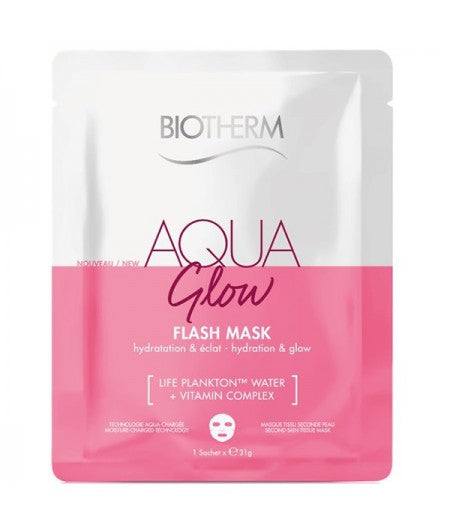BIOTHERM AQUA MASCHERA VISO FLASH GLOW 31 GR - Tre Pi Profumerie