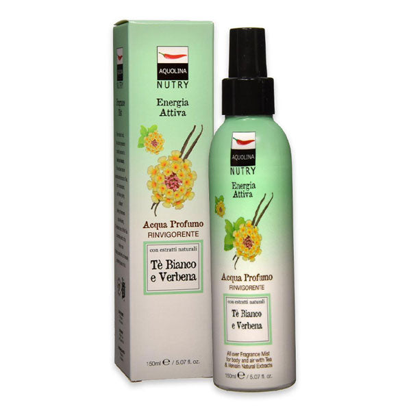 AQUOLINA ACQUA PROFUMATA CORPO TE BIANCO E VERBENA 150 ML - Tre Pi Profumerie