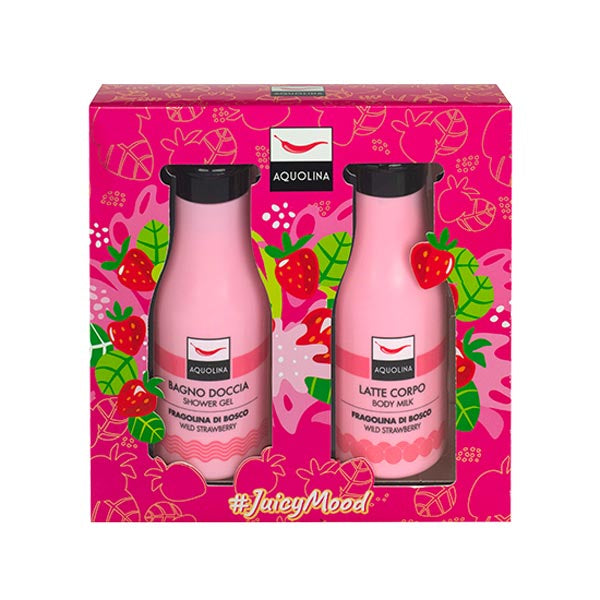 AQUOLINA COFANETTO JUICY MOOD FRAGOLINA DI BOSCO - Tre Pi Profumerie