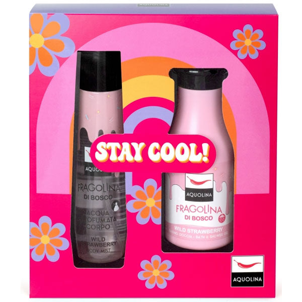 AQUOLINA COFANETTO STAYCOOL FRAGOLINA DI BOSCO ACQUA CORPO - Tre Pi Profumerie