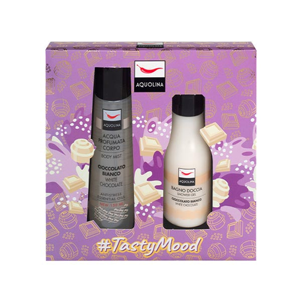 AQUOLINA COFANETTO TASTY MOOD CIOCCOLATO BIANCO - Tre Pi Profumerie