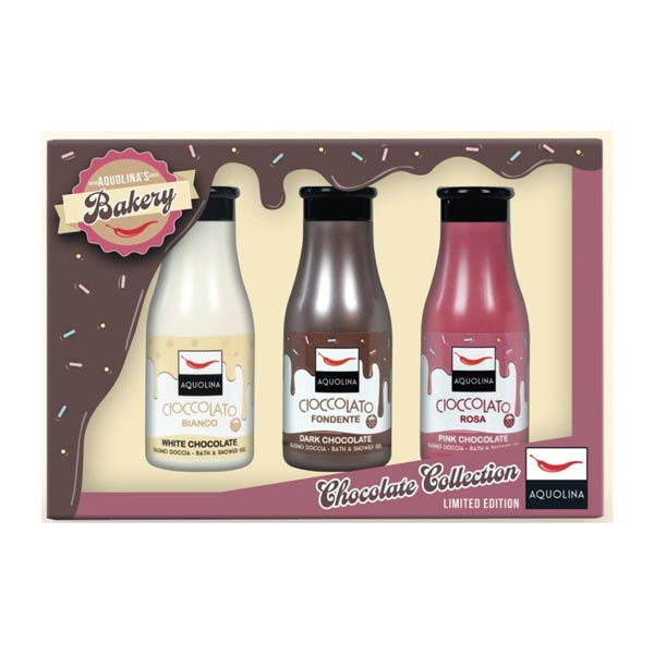 AQUOLINA KIT CHOCOLATE 3 BAGNO DOCCIA 125 ML - Tre Pi Profumerie