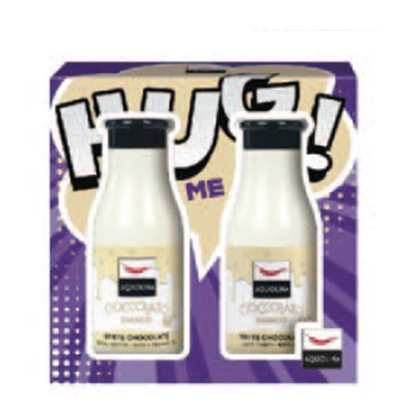 AQUOLINA KIT HUG ME CIOCCOLATO BIANCO BAGNO + LATTE CORPO 250 ML - Tre Pi Profumerie