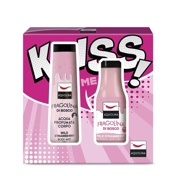 AQUOLINA KIT KISS ME FRAGOLINA BOSCO ACUQUA CORPO + BAGNO 125 ML - Tre Pi Profumerie
