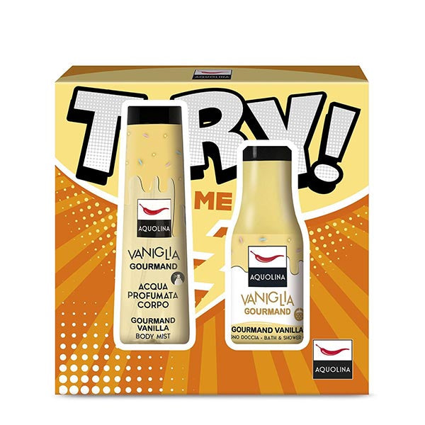 AQUOLINA KIT TRY ME VANIGLIA ACUQUA CORPO + BAGNO 125 ML - Tre Pi Profumerie