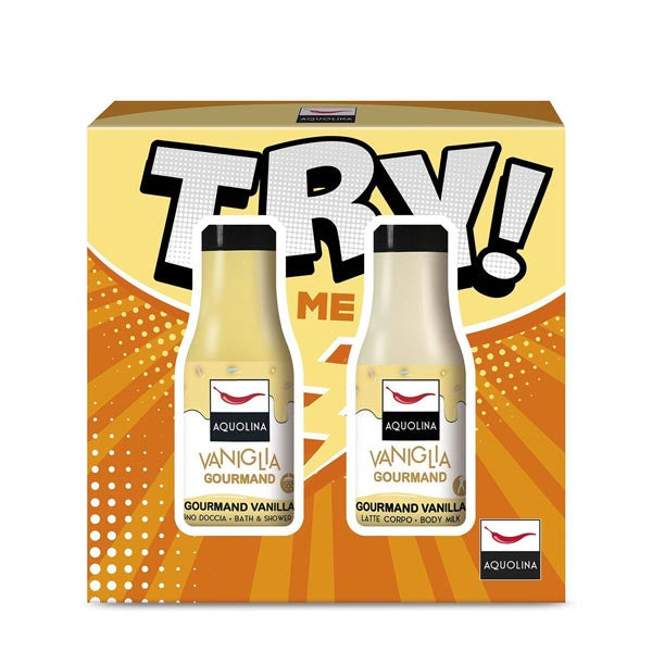 AQUOLINA KIT TRY ME VANIGLIA BAGNO + LATTE CORPO 125 ML - Tre Pi Profumerie