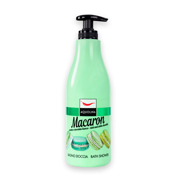 AQUOLINA MACARON BAGNO DOCCIA MENTA E CIOCCOLATO 500 ML - Tre Pi Profumerie