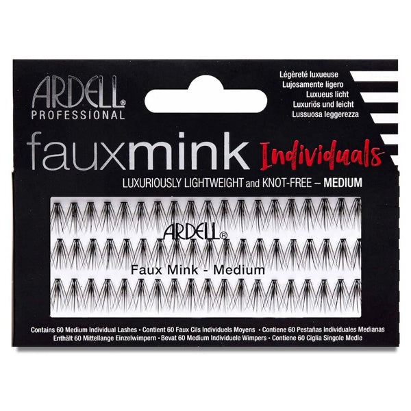 ARDELL CIGLIA FINTE 60086 FAUX MINK MEDIUM BLACK KNOT-FREE - Tre Pi Profumerie