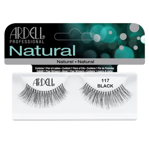 ARDELL CIGLIA FINTE 65005 NATURAL STRIP LASHES 117 BLACK - Tre Pi Profumerie