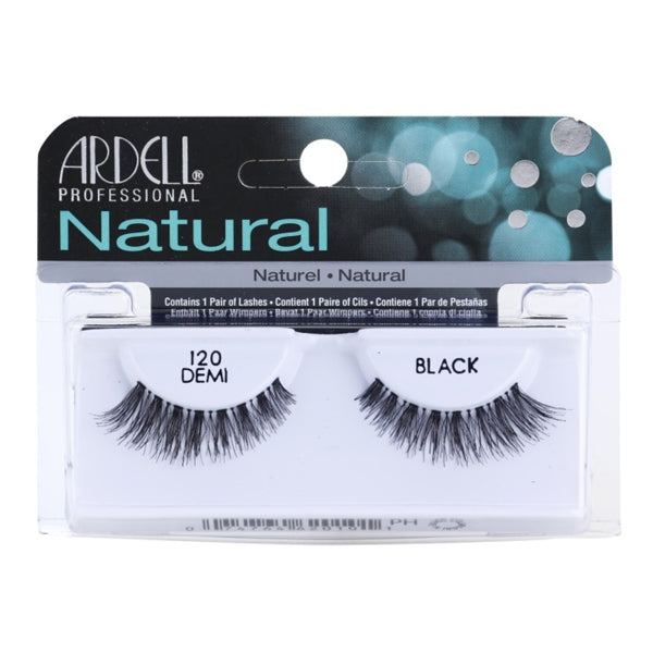 ARDELL CIGLIA FINTE 65092 NATURAL STRIP LASHES 120 DEMI BLACK - Tre Pi Profumerie