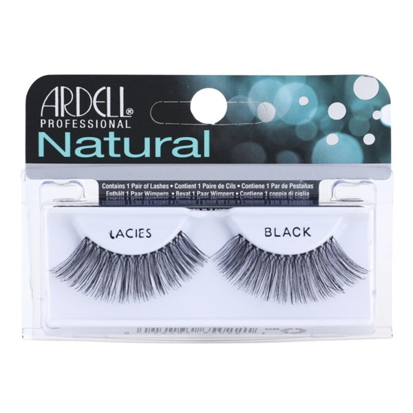 ARDELL CIGLIA FINTE 65022 NATURAL STRIP LASHES LACIES BLACK - Tre Pi Profumerie