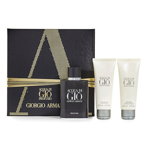 ARMANI ACQUA DI GIO'PROFUM COFANETTO EDP 75 + SHOWER 75 + ASL 75 - Tre Pi Profumerie