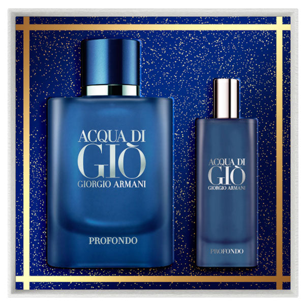 ARMANI ACQUA DI GIO PROFONDO COFANETTO EDP 75 ML + 15 ML - Tre Pi Profumerie