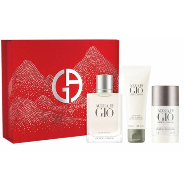 ARMANI ACQUA DI GIO' COFANETTO EDT 100 ML + DEODORANTE STICK 75G - Tre Pi Profumerie