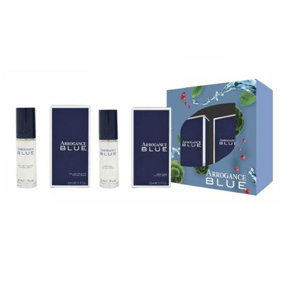 ARROGANCE BLUE UOMO COFANETTO EDT 30 ML + DOPOBARBA 30 ML - Tre Pi Profumerie