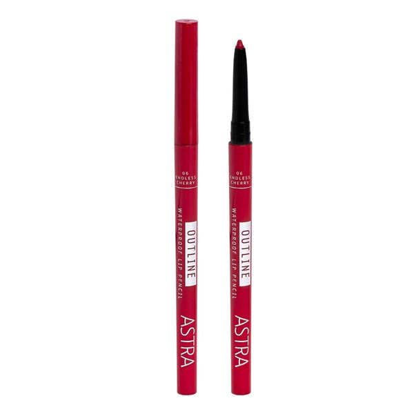 ASTRA MATITA LABBRA OUTLINE WATERPROOF ENDLESS CHERRY 06 - Tre Pi Profumerie